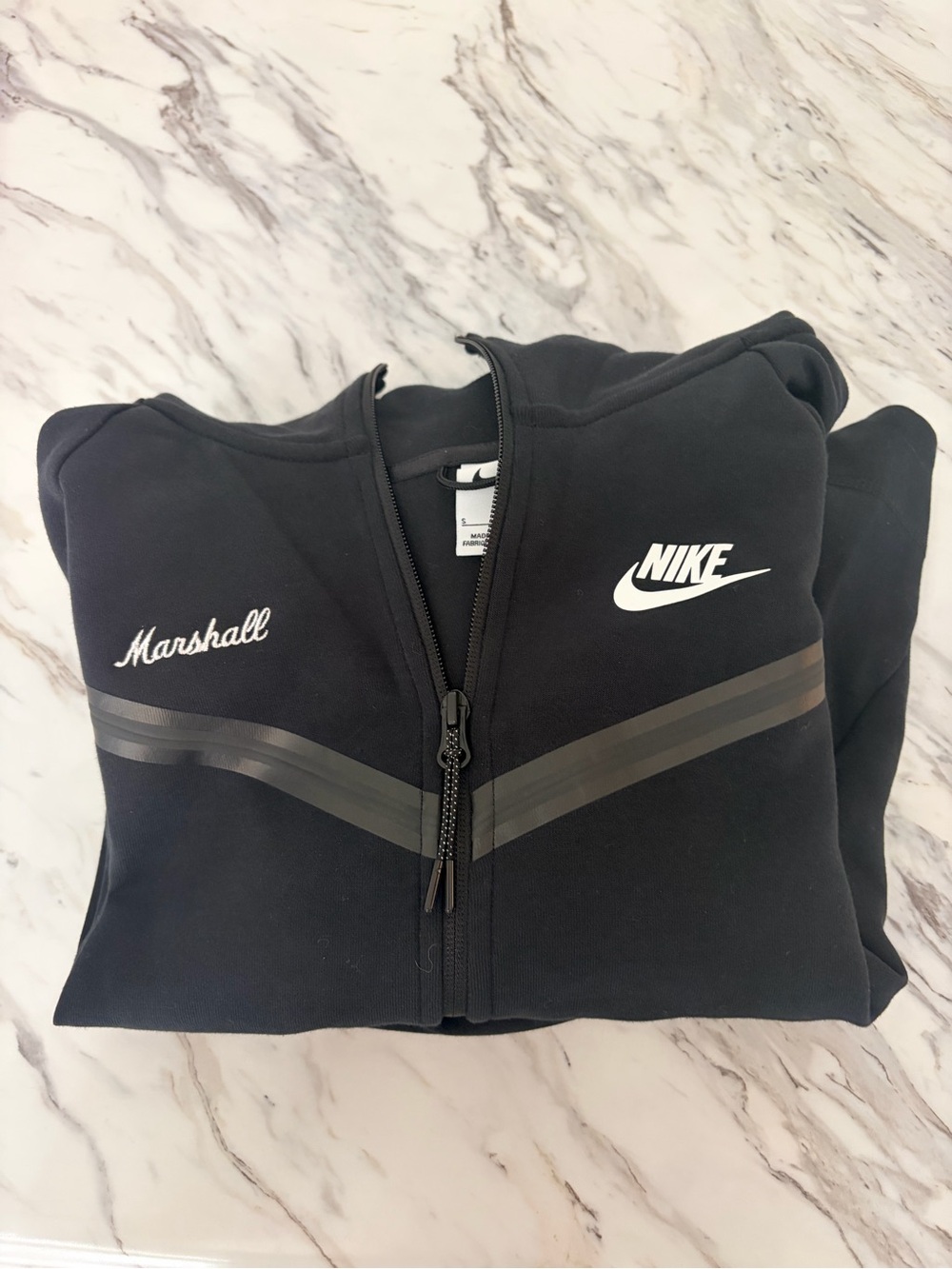 Custom Marshall University Nike Black Full Zip Jacket